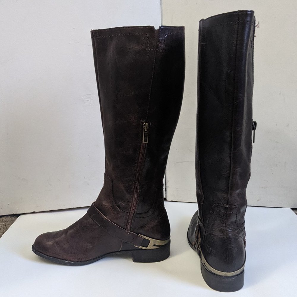 UGG Brown Leather Riding Boots